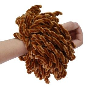 Hijab volumizer Velvet hair scrunchies for volume bun hijab scrunchies light brw